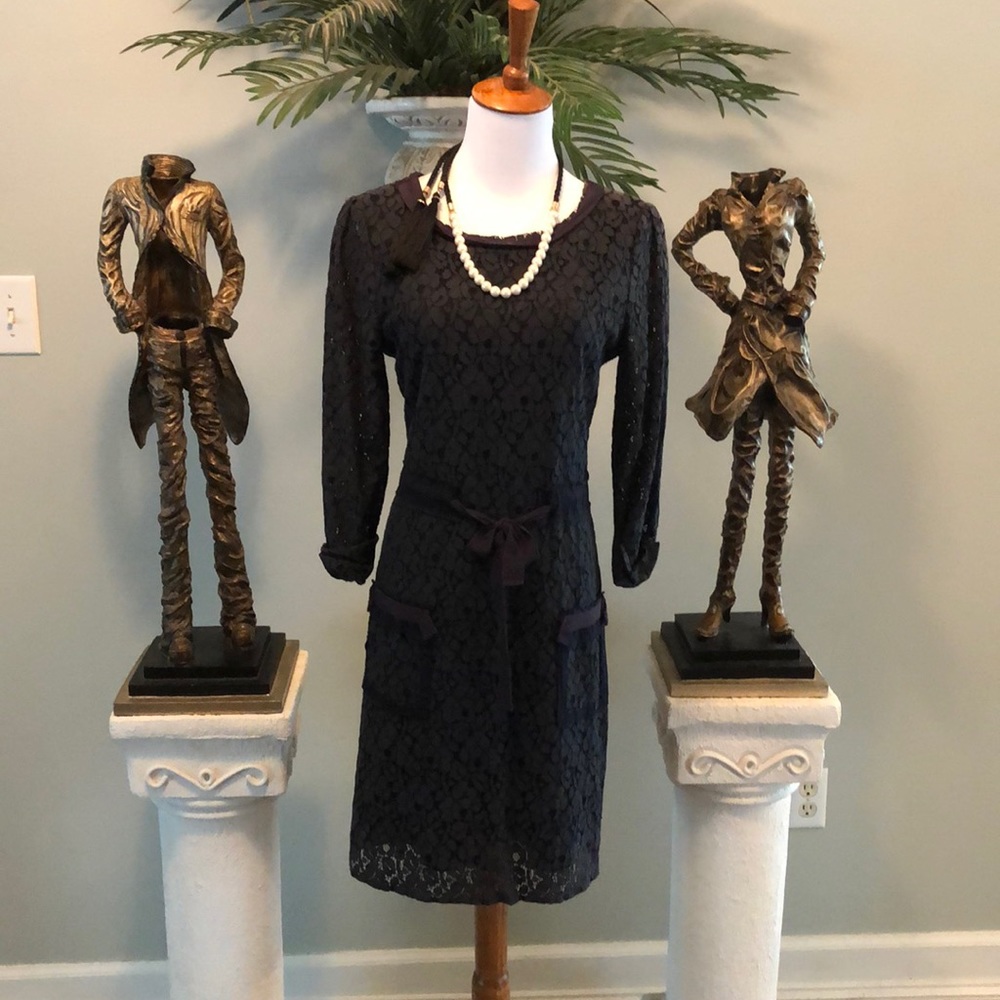 Tahari Lace Boho Vintage Dress